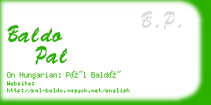 baldo pal business card